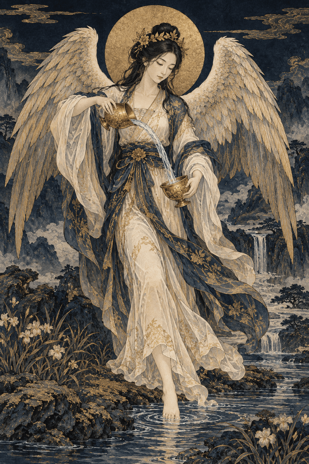 절제 (Temperance) 카드 그림